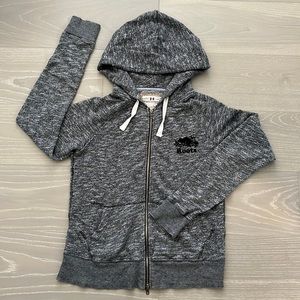 Roots zip sweater with hood